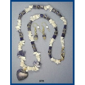 Sodalite & Moonstone Necklace Set