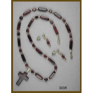 Necklace Set Made Entirely of Mahogany Obsidian