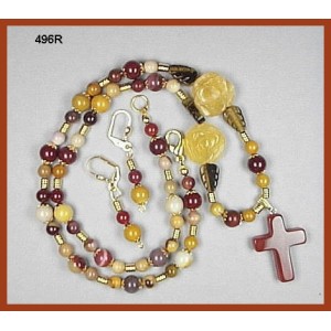 Jesus, Rose of Sharon Necklace Set