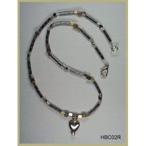 Hematite and Brass Choker 